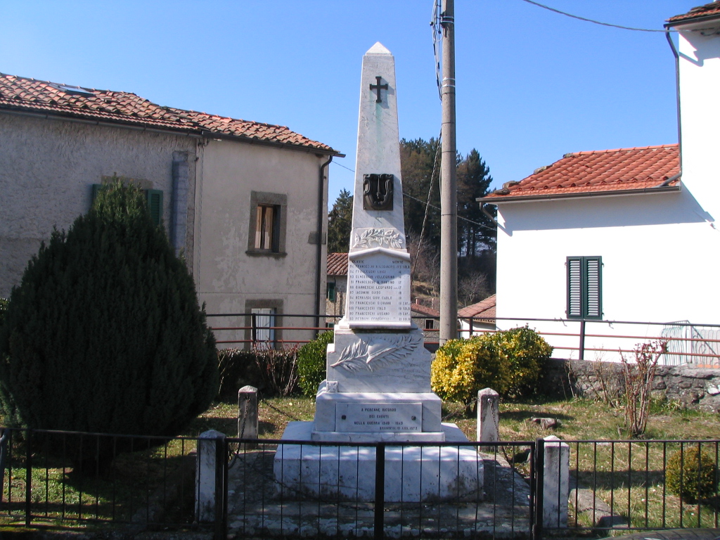 monumento ai caduti - ad obelisco, elemento d'insieme - ambito toscano (primo quarto sec. XX)