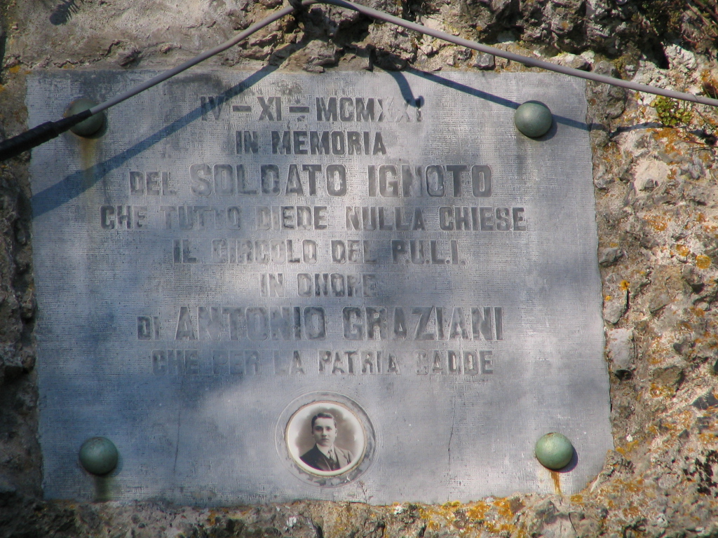 lapide commemorativa ai caduti - ambito toscano (primo quarto sec. XX)