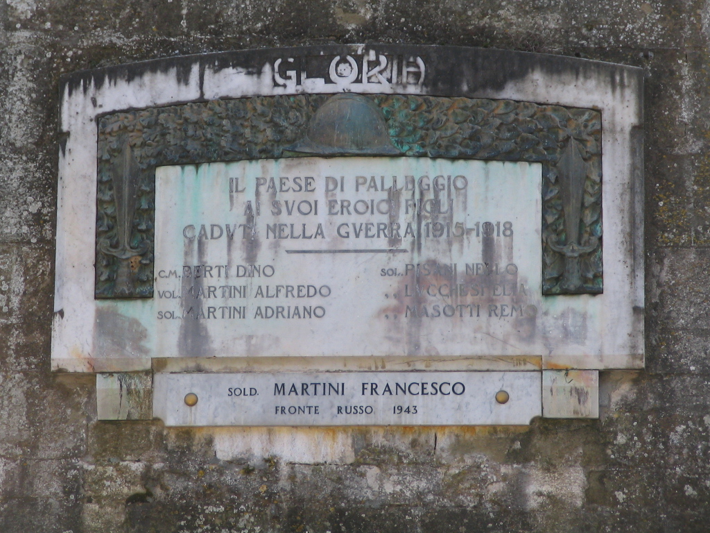 lapide commemorativa ai caduti - ambito toscano (primo quarto sec. XX)