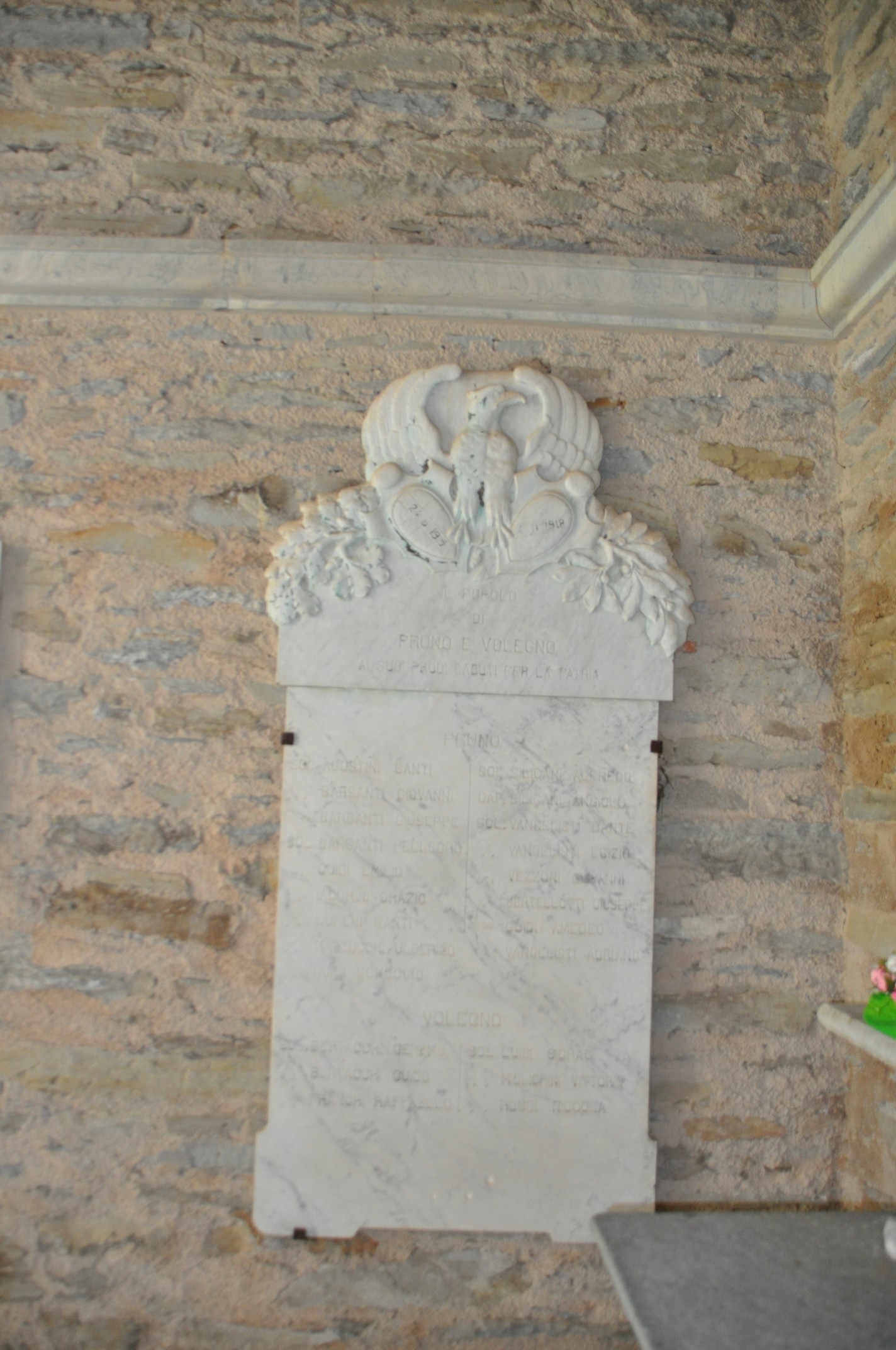 lapide commemorativa ai caduti - ambito toscano (primo quarto sec. XX)