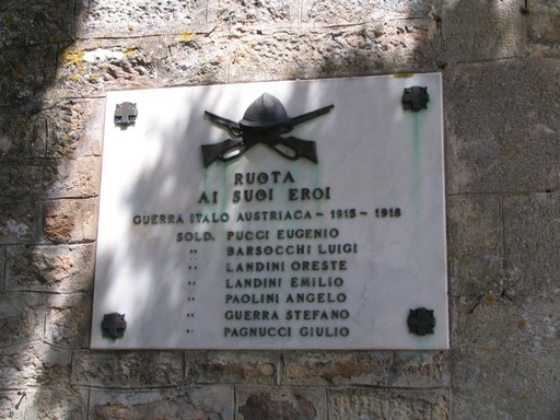 lapide commemorativa ai caduti - ambito toscano (primo quarto sec. XX)