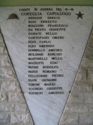 lapide commemorativa ai caduti - ambito toscano (metà sec. XX)