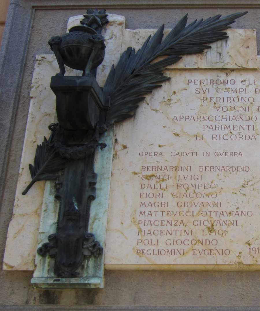 lapide commemorativa ai caduti di Bini Ugo (sec. XX)