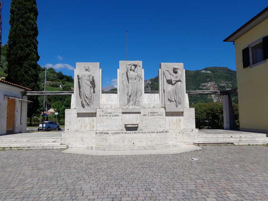 la Pace, la Patria e la Storia (monumento ai caduti) di Rubino Edoardo, Jacopi Abele (Sec. XX)