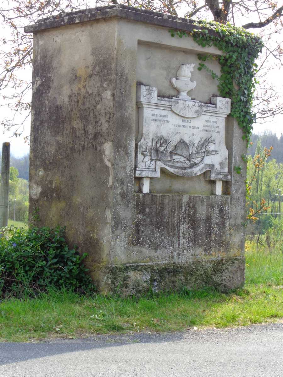 Congedo dalla famiglia (monumento ai caduti - a lapide) - ambito toscano (Sec. XX)
