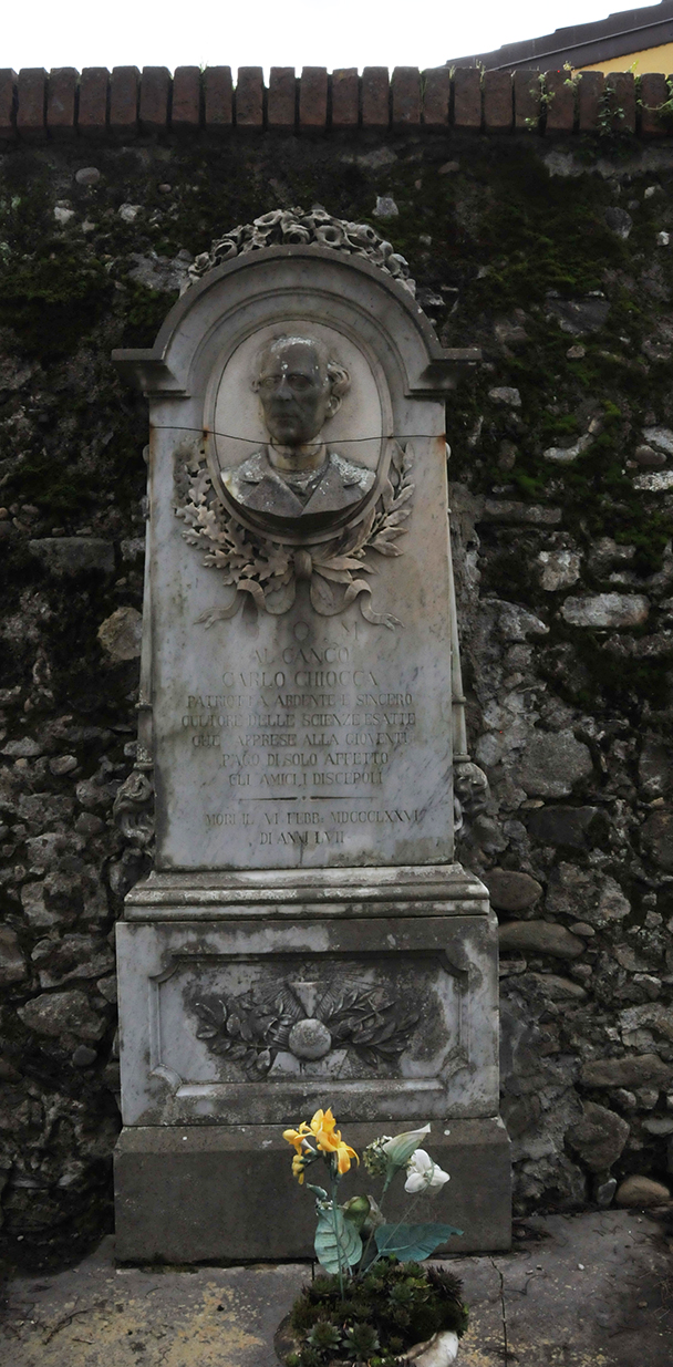 Cippo funerario di Carlo Chiocca, Cippo funerario di Carlo Chiocca (cippo funerario, opera isolata) - ambito ligure-toscano (ultimo quarto sec. XIX)