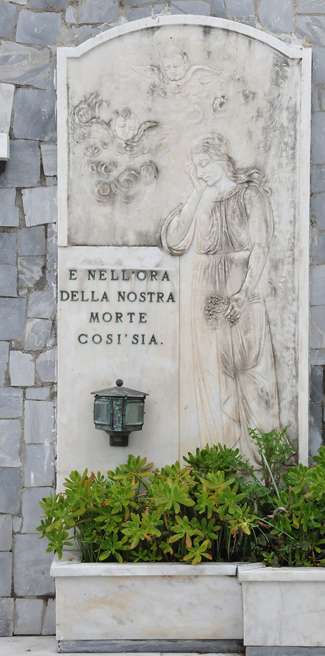 Rilievo con figura di compianto, Rilievo con figura di compianto (rilievo) - ambito ligure-toscano (primo quarto sec. XIX)