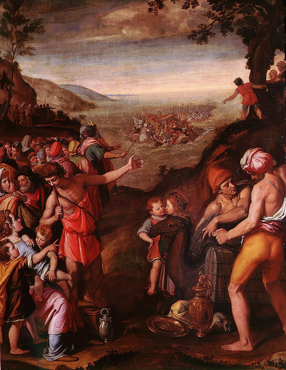 passaggio del mar Rosso (dipinto) di Santi di Tito (sec. XVI)