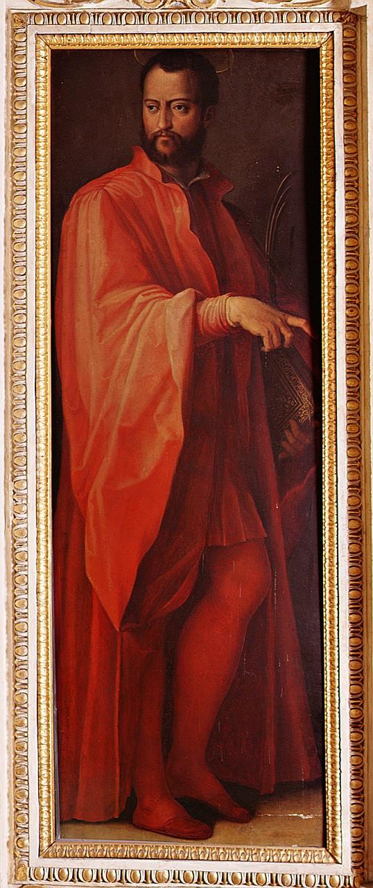 ritratto di Cosimo I de' Medici come San Damiano (dipinto) di Vasari Giorgio (sec. XVI)