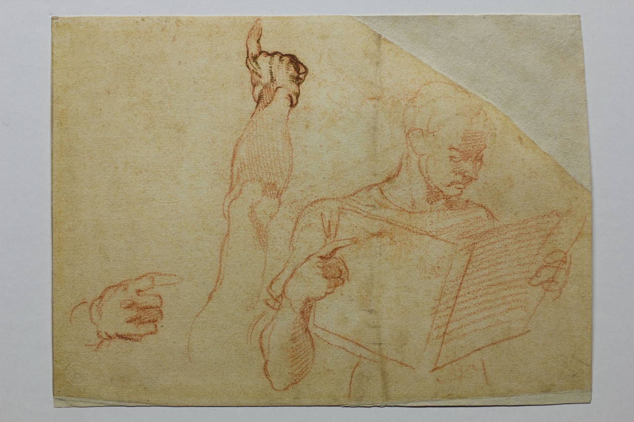 figura maschile (disegno) di Buonarroti Michelangelo (sec. XVI)