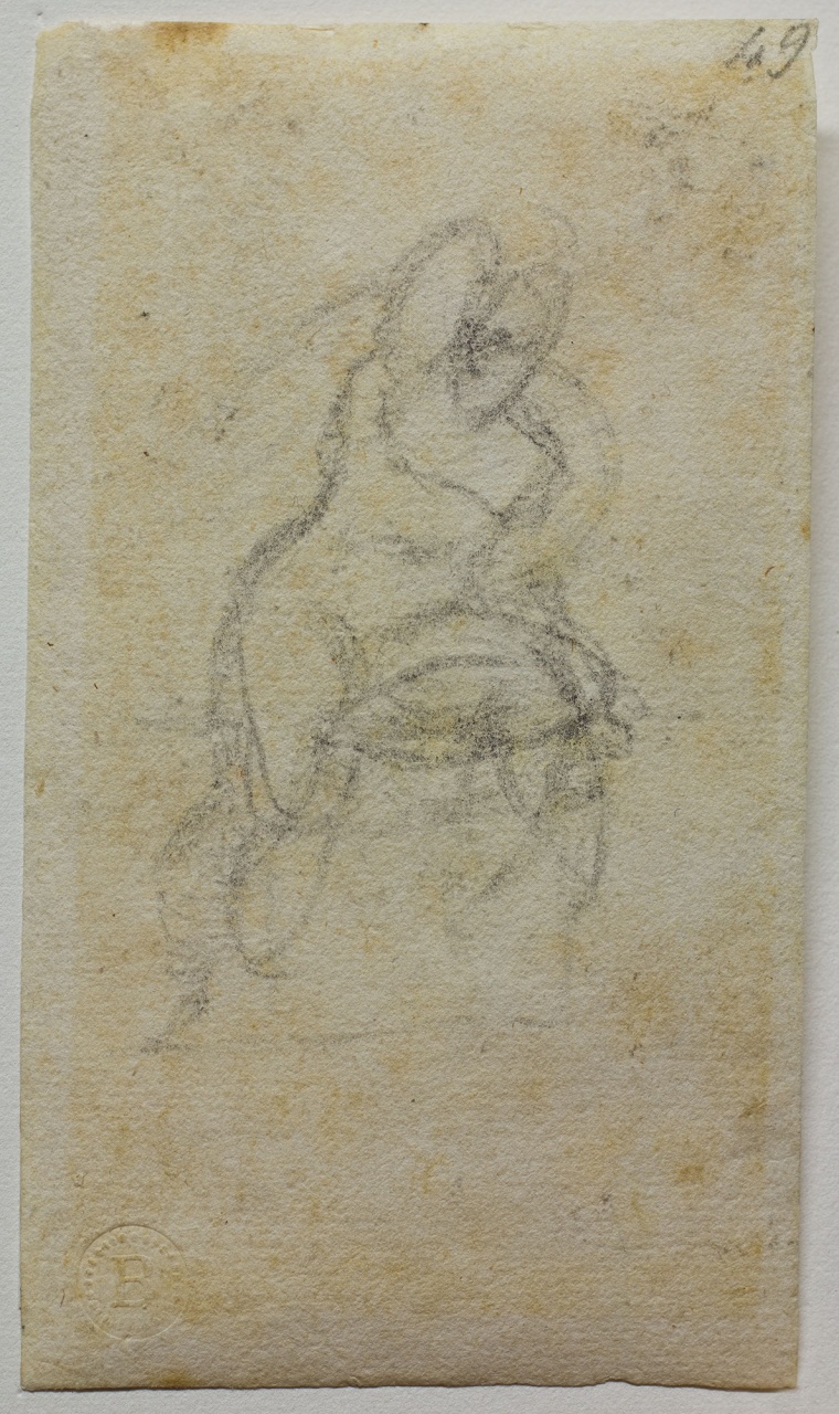 studio di nudo (disegno) di Buonarroti Michelangelo (sec. XVI)
