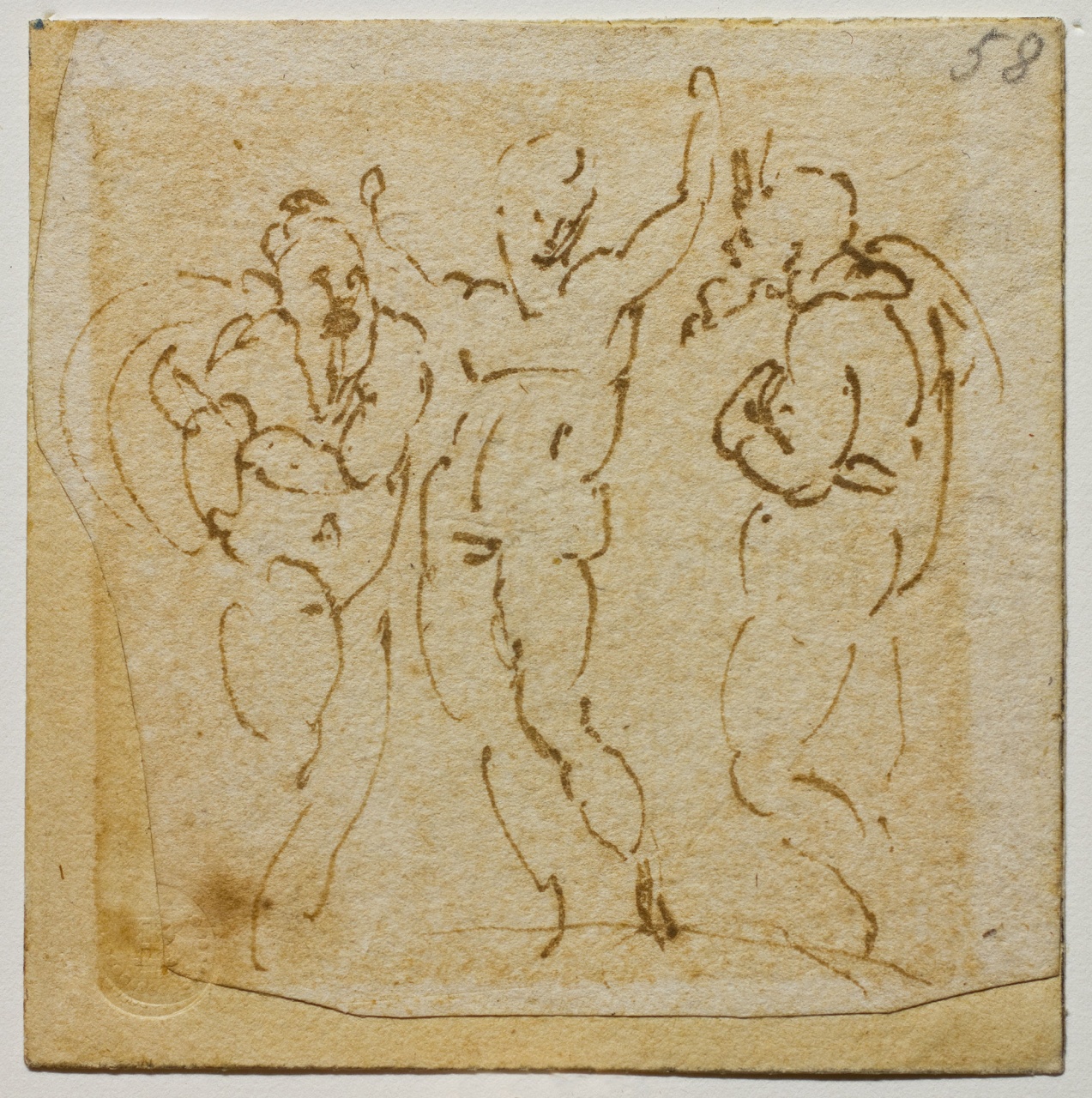 studio di figure per una Trasfigurazione (disegno) di Buonarroti Michelangelo (sec. XVI)