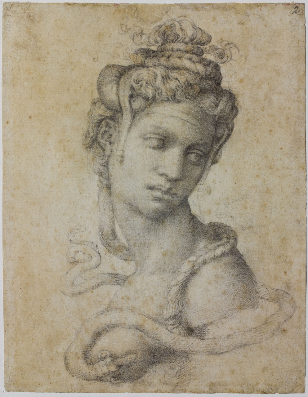 Cleopatra/ studio per Cleopatra (disegno) di Buonarroti Michelangelo (sec. XVI)