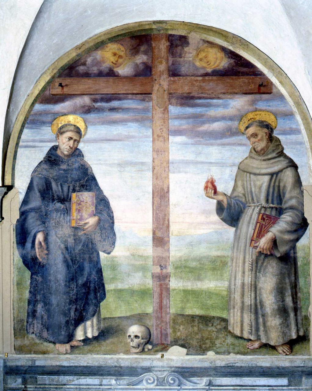 Sant'Antonio da Padova e San Tommaso da Villanova (dipinto) di Francesco di Cristofano detto Franciabigio (sec. XVI)