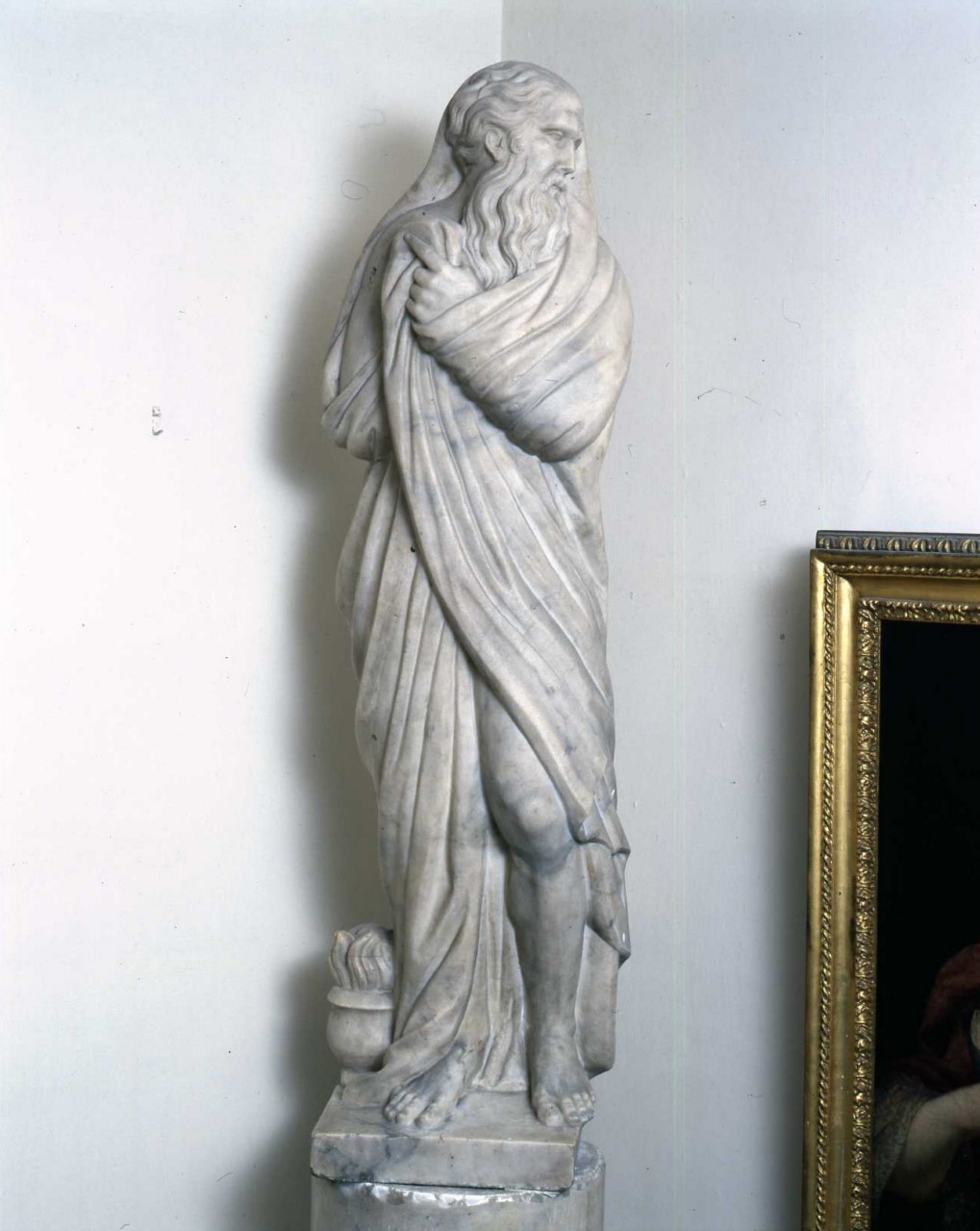 allegoria dell'inverno (statua) - bottega toscana (secc. XVI/ XVII)