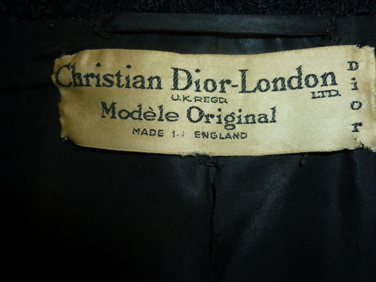 soprabito - monopetto di Dior Christian - manifattura inglese (terzo quarto sec. XX)