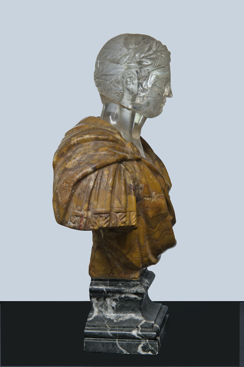 busto maschile (scultura) - bottega italiana (fine/ inizio secc. XVI/ XVII)
