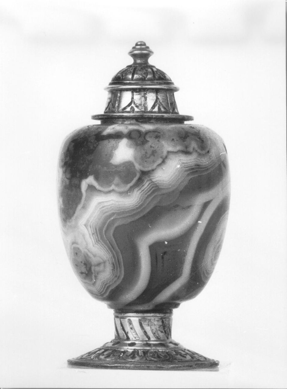 vasetto - bottega italiana (fine/ inizio secc. XVI/ XVII)