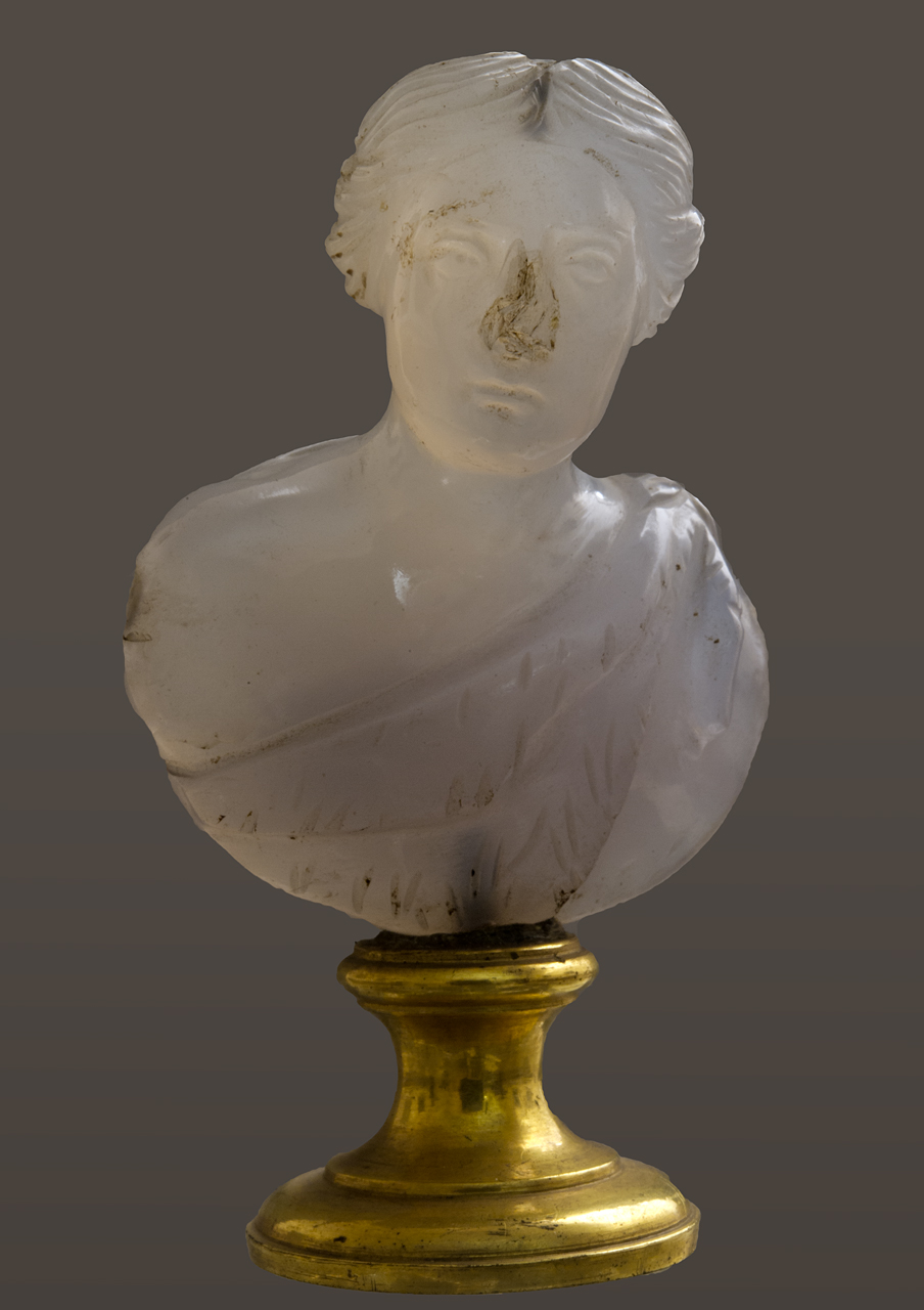 busto femminile (scultura) - bottega italiana, arte romana (sec. II, sec. XVIII)