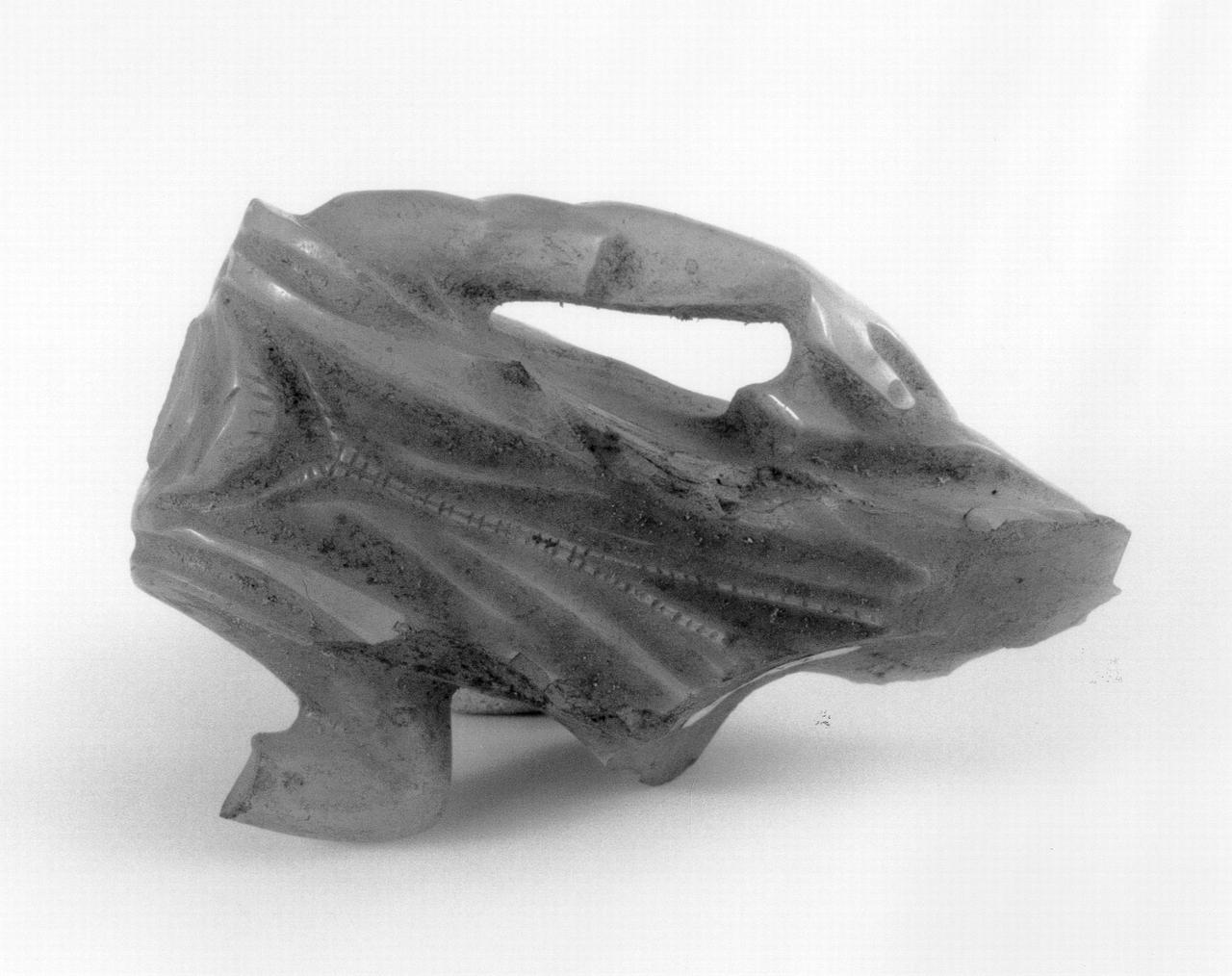 busto femminile velato (statuetta, frammento) - arte romana (secc. I/ II)