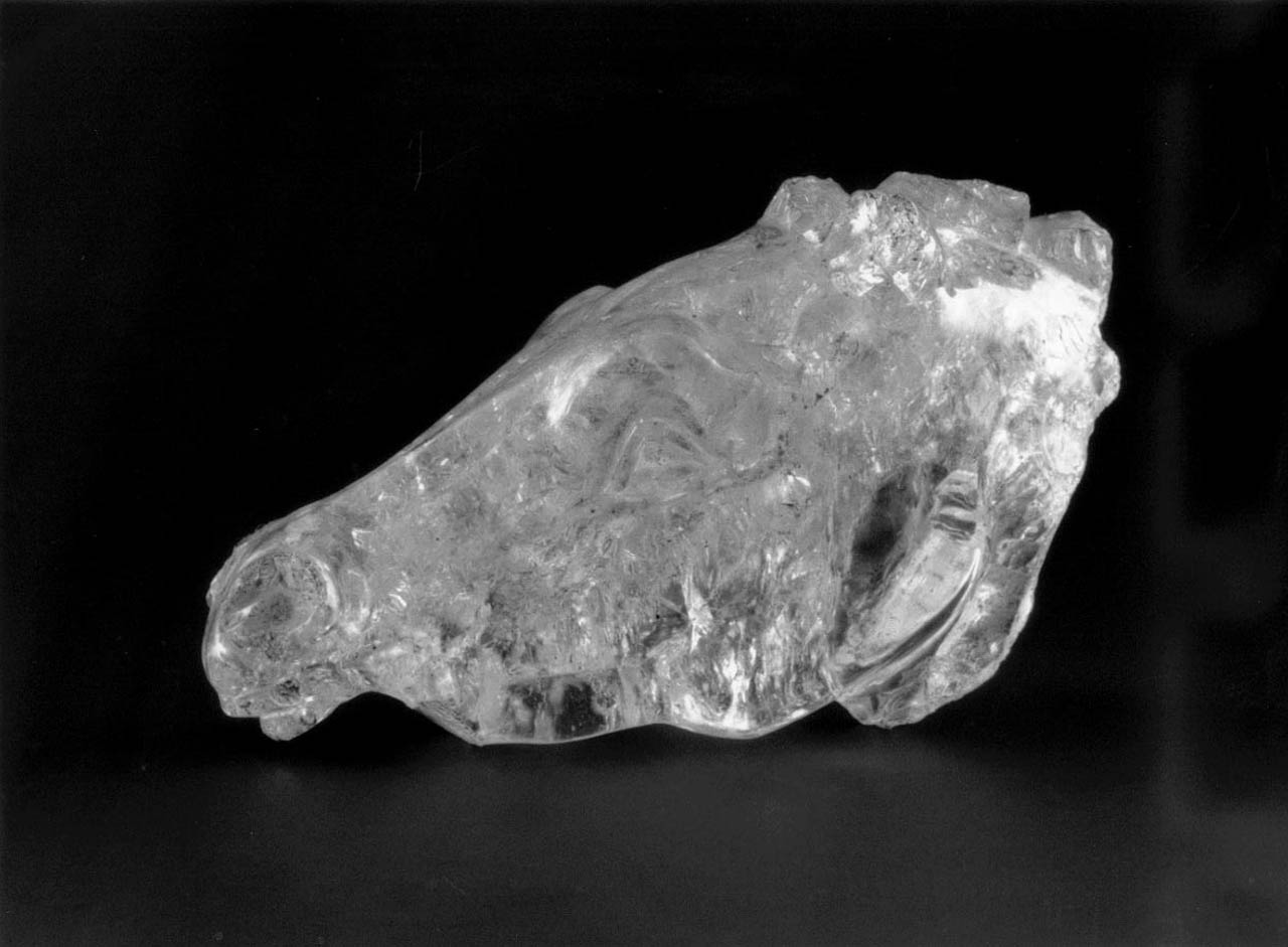 testa di cavallo (statuetta, frammento) - arte romana (secc. I/ III)