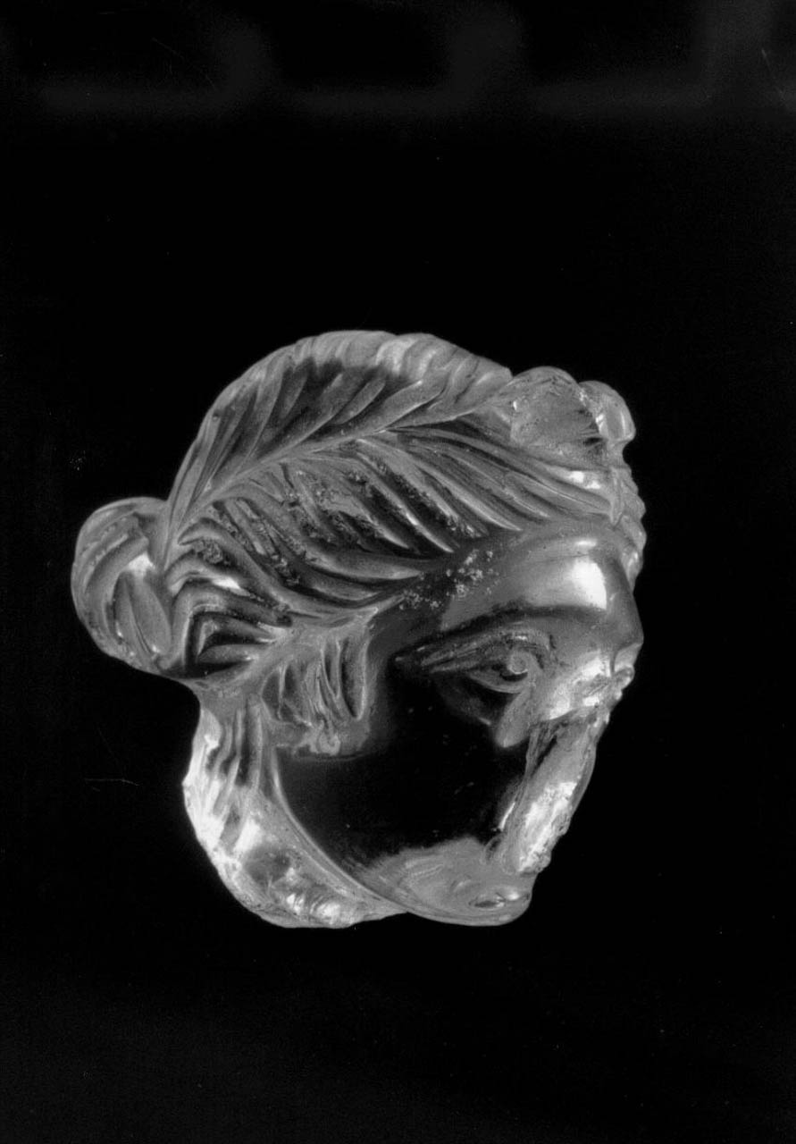 testa di donna (statuetta, frammento) - arte romana (sec. II)