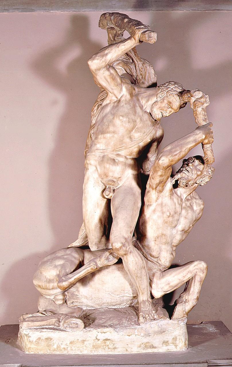 Ercole uccide Nesso (gruppo scultoreo) di Rossi Vincenzo de' (sec. XVI)
