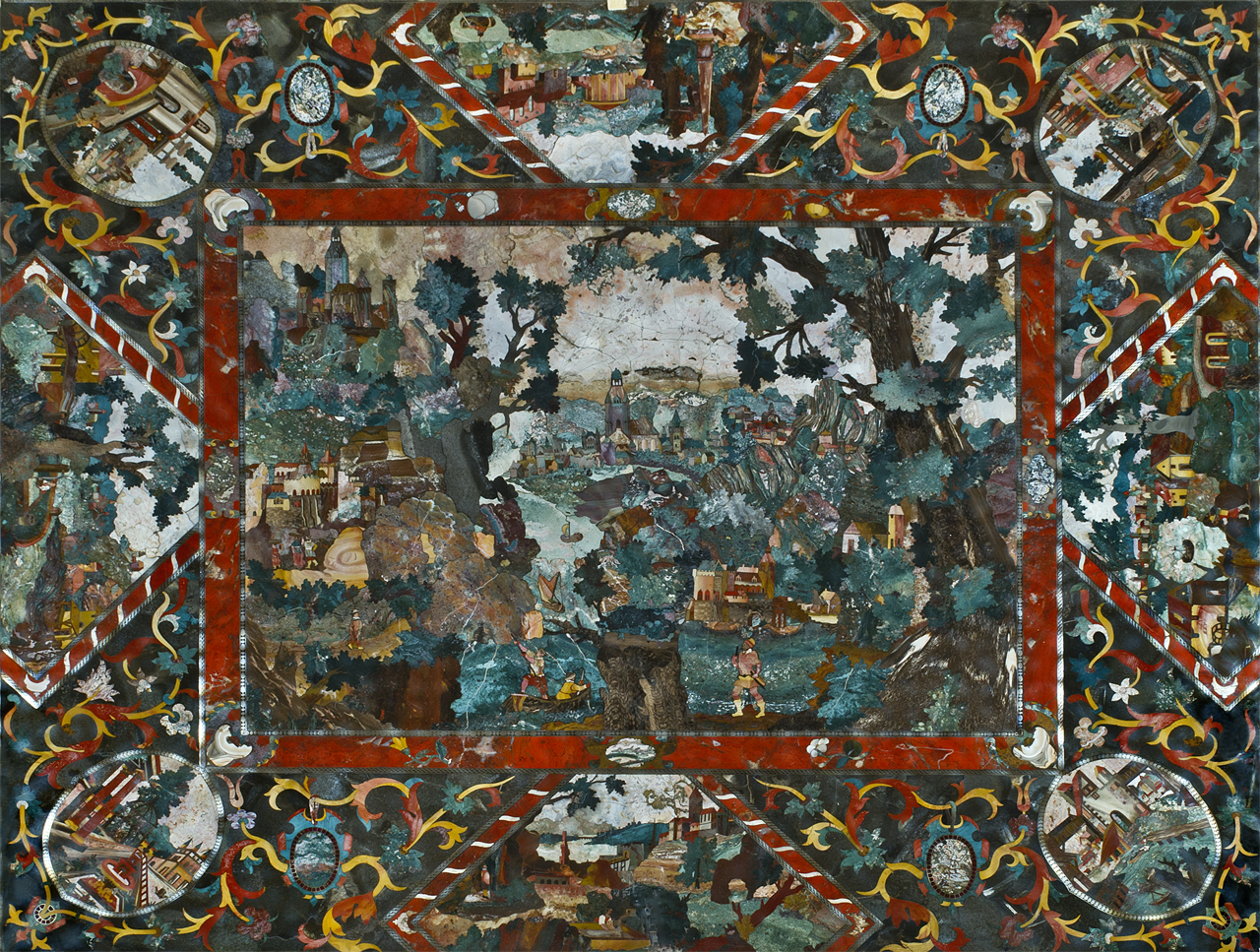 piano di tavolo - manifattura di Praga (prima metà sec. XVII)