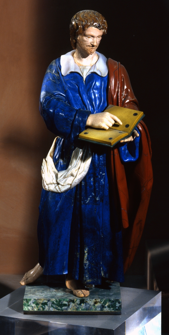 San Matteo Evangelista (statuetta) di Mochi Orazio - bottega fiorentina (prima metà sec. XVII)