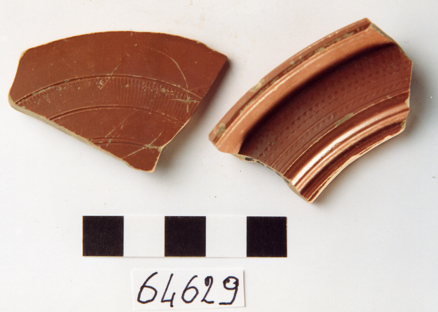 piatto/ frammenti, Atlante IX/ Goudineau 28/ Haltern 3b/ Ritterling 4 (prima metà sec. I d.C)