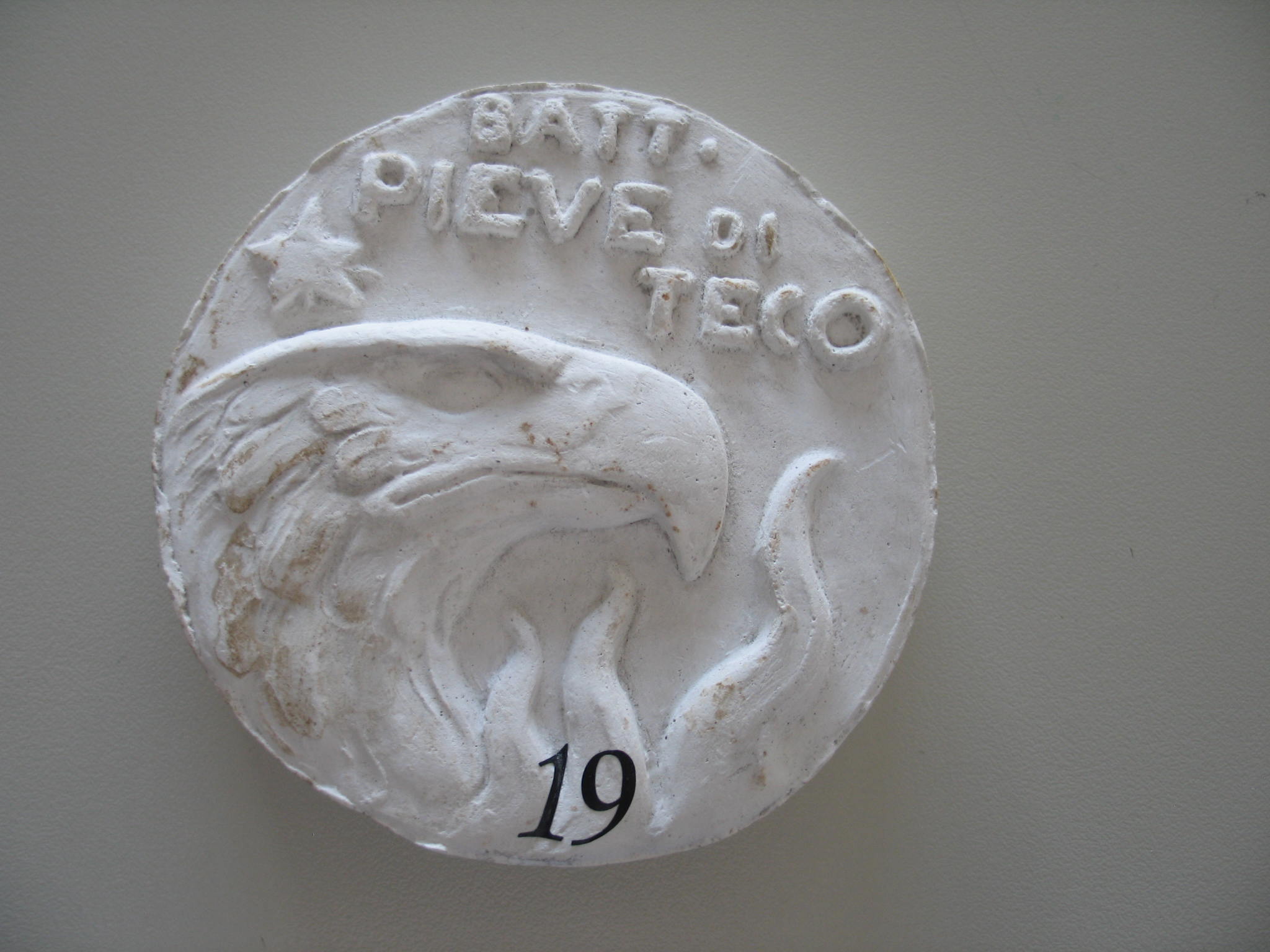 Modello per la medaglia del battaglione "Pieve di Teco", modello per medaglia (scultura, serie) di Giuseppe Baroni (XX)