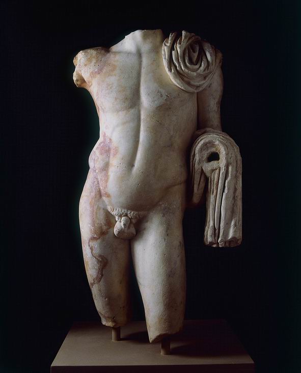 figura maschile nuda (statua virile acefala) - età traianea (fine secc. I-II d.C)