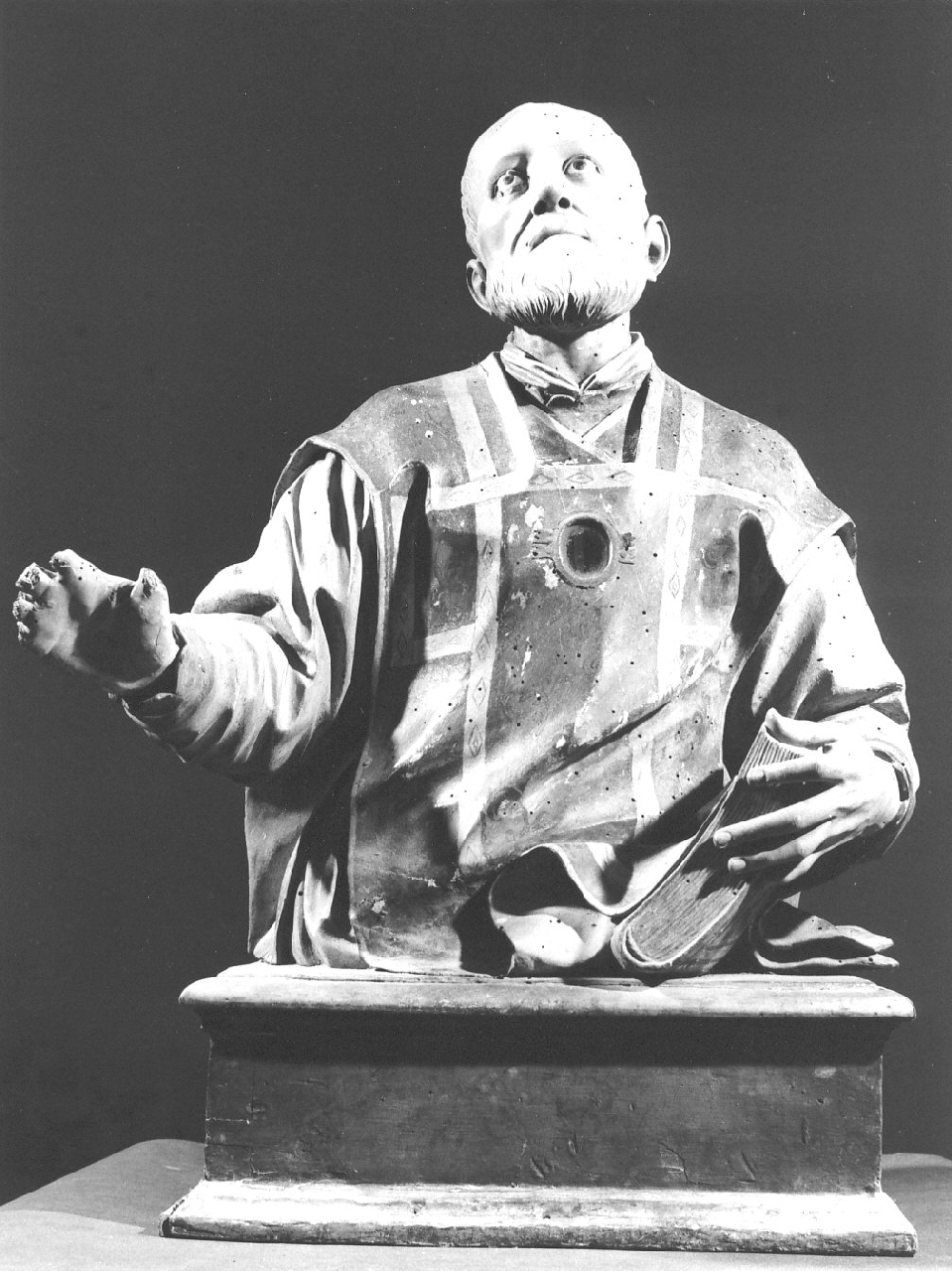San Filippo Neri (reliquiario - a busto, opera isolata) - bottega Italia meridionale (sec. XVII)