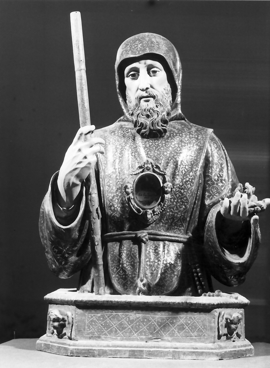 San Francesco di Paola (reliquiario - a busto, opera isolata) - bottega Italia meridionale (sec. XVIII)