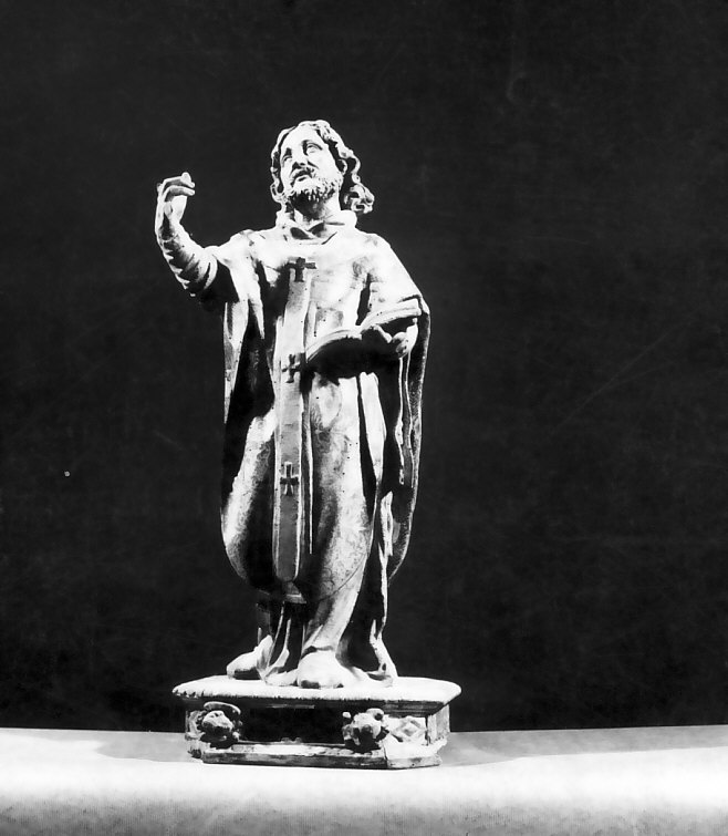 Sant'Agostino (scultura, opera isolata) di Stellato Aniello (attribuito) - bottega Italia meridionale (inizio sec. XVII, XVII)