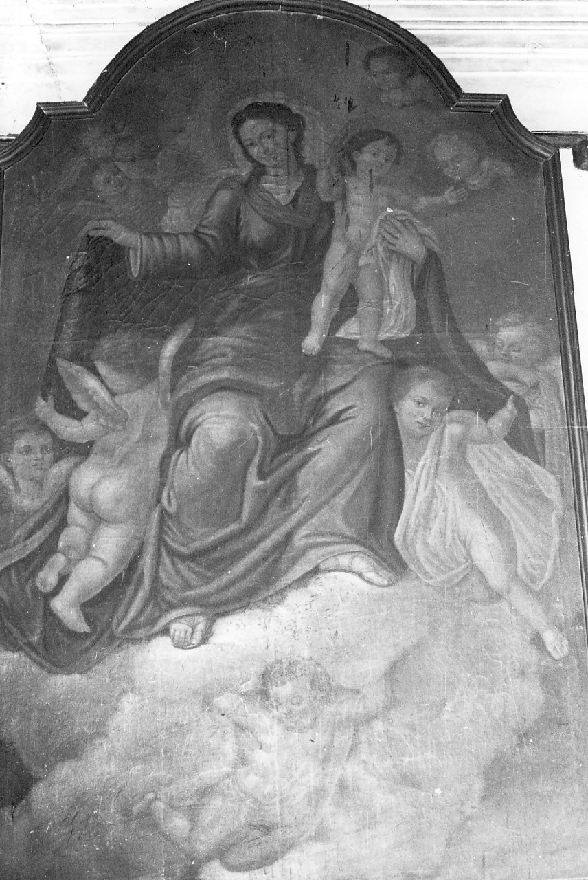 Madonna in gloria (dipinto, opera isolata) - ambito Italia meridionale (fine/ inizio secc. XVIII/ XIX)
