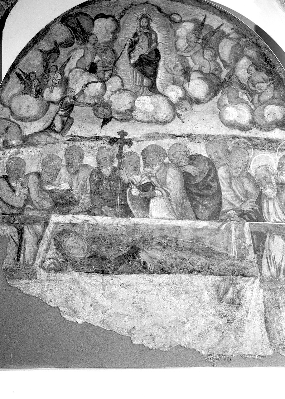 Dormitio Virginis (dipinto, opera isolata) - ambito Italia meridionale (prima metà sec. XVI)