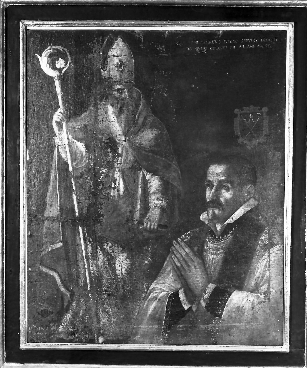 San Giuliano con un prete (dipinto) - ambito Italia meridionale (prima metà sec. XVII)