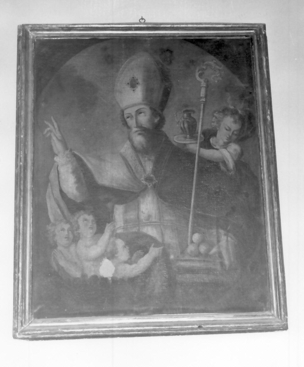 San Nicola di Bari (dipinto, opera isolata) - ambito Italia meridionale (fine/ inizio secc. XVIII/ XIX)