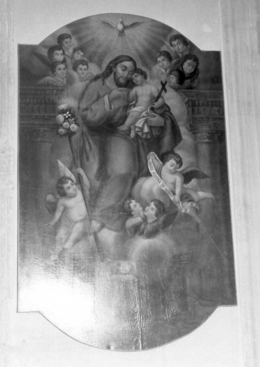 San Giuseppe e Gesù Bambino (dipinto, opera isolata) di Volpedini P (sec. XIX)