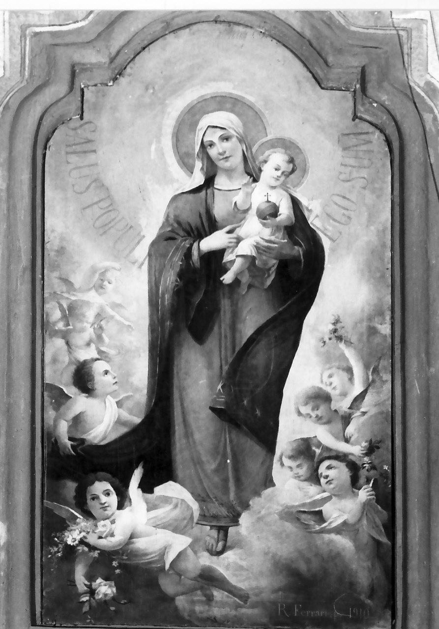 Madonna della Sanità, Madonna in gloria (dipinto, opera isolata) di Ferrari Rocco (sec. XX)