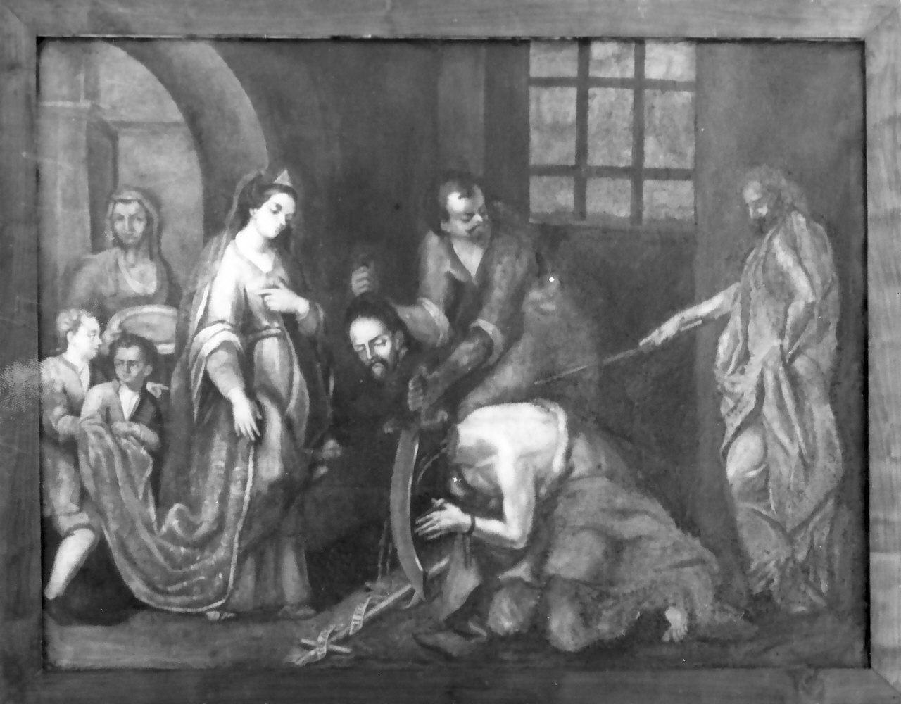 decapitazione di San Giovanni Battista (dipinto, opera isolata) - ambito calabrese (fine/ inizio secc. XVIII/ XIX)