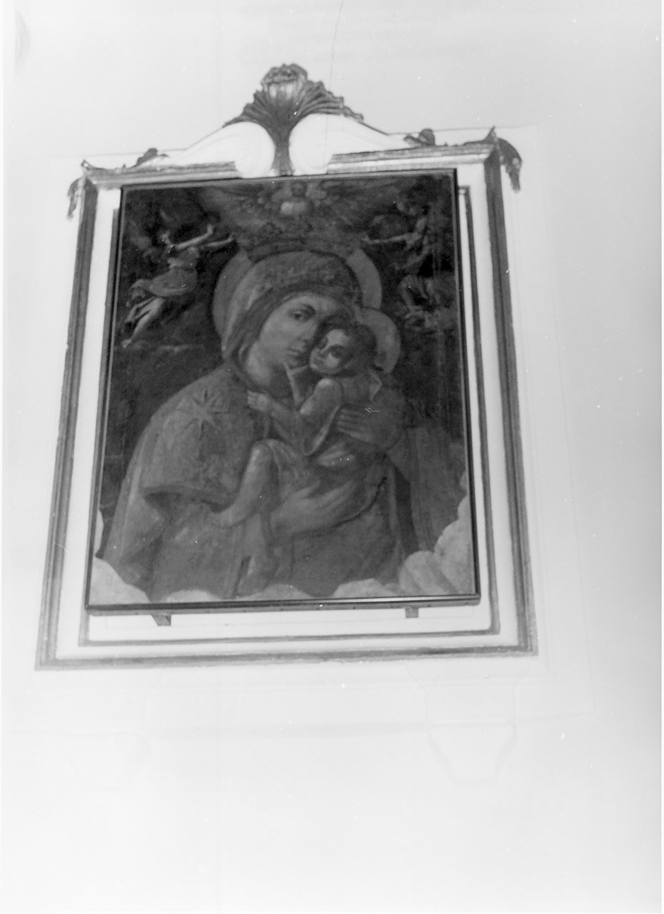 Madonna del Carmine, Madonna con Bambino e angeli (dipinto) - ambito Italia meridionale (metà sec. XVII)