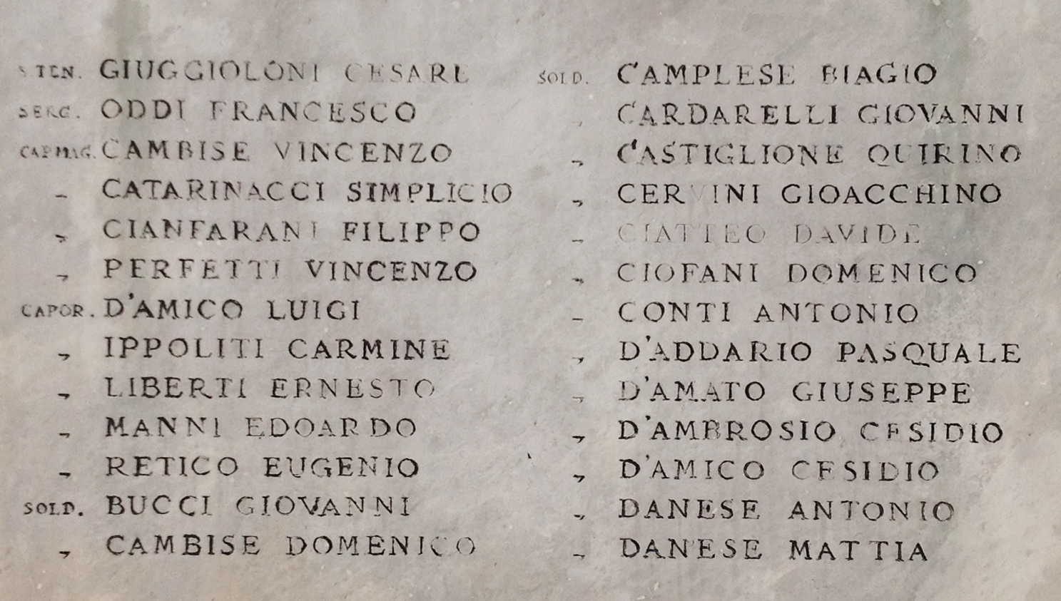 Compianto su soldato caduto con allegoria della Patria Vittoriosa (monumento ai caduti - a basamento, opera isolata) - ambito abruzzese (metà XX)