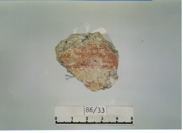 intonaco dipinto - SCUOLA CAMPANA (SECC. XI/ XII D.C)