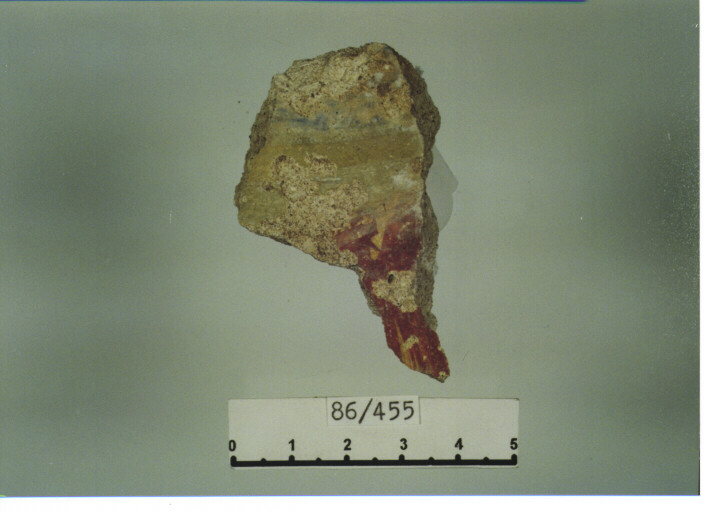 intonaco dipinto - SCUOLA CAMPANA (SECC. XI/ XII D.C)