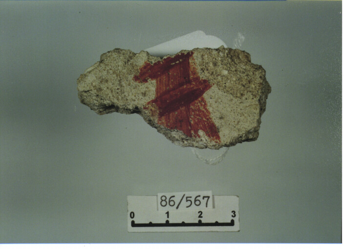 intonaco dipinto - SCUOLA CAMPANA (SECC. XI/ XII D.C)