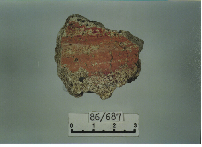 intonaco dipinto - SCUOLA CAMPANA (SECC. XI/ XII D.C)