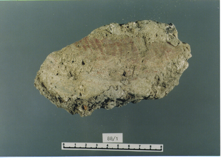 intonaco dipinto - SCUOLA CAMPANA (SECC. XI/ XII D.C)