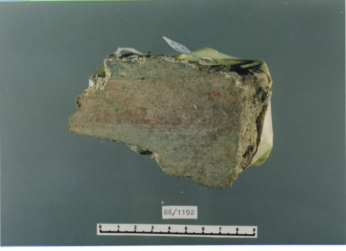 intonaco dipinto - SCUOLA CAMPANA (SECC. XI/ XII D.C)